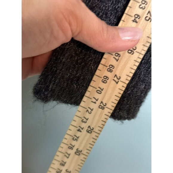 Foreign Exchange Men's' XL Mohair Blend Gray Henley LS Patch Elbow Sweater NWOT - Picture 8 of 10